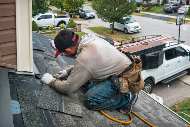 Professional Roof Installation technician working in East Lansing, MI